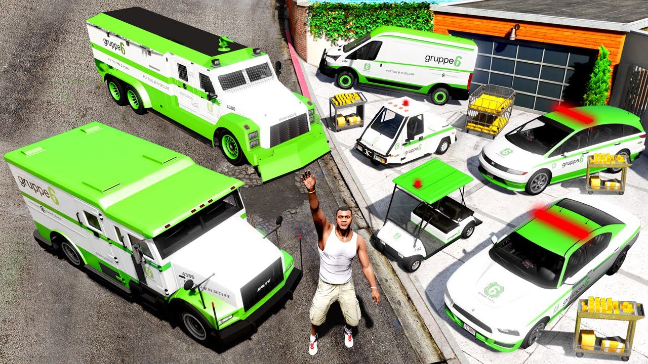 Собираем СЕКРЕТНЫЕ ДЕНЕЖНЫЕ ГРУЗОВИКИ в GTA 5!