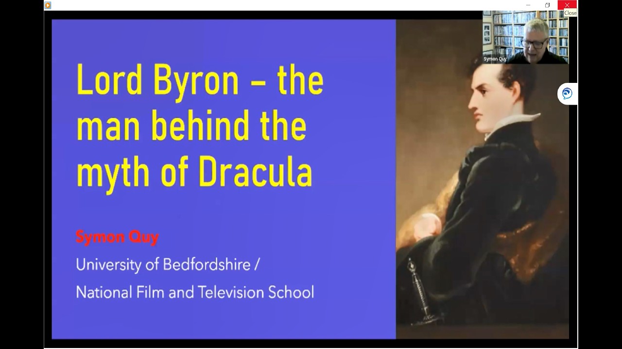 Dracula Lunchtime Bites 14: Lord Byron - the man behind the myth of the vampire