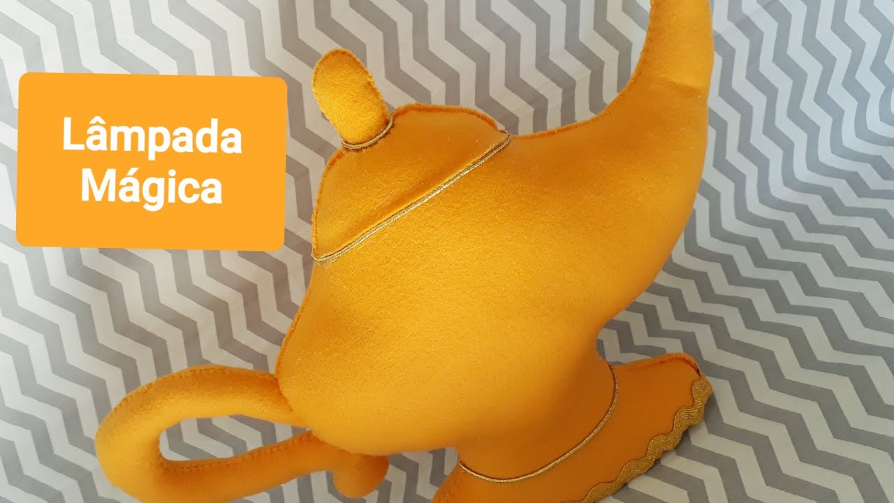 Lâmpada Mágica de Feltro _ PAP com molde Gratuito