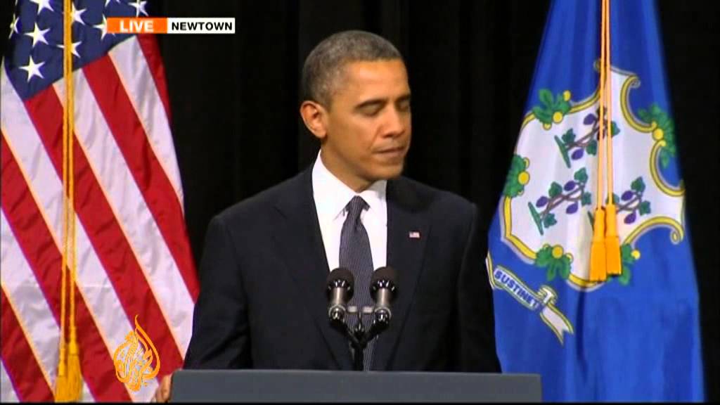 Obama addresses memorial service for victims of Newtown shooting