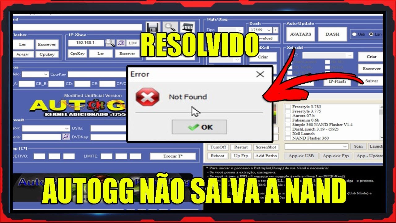 RESOLVIDO: AUTO GG NÃO SALVA A NOVA NAND