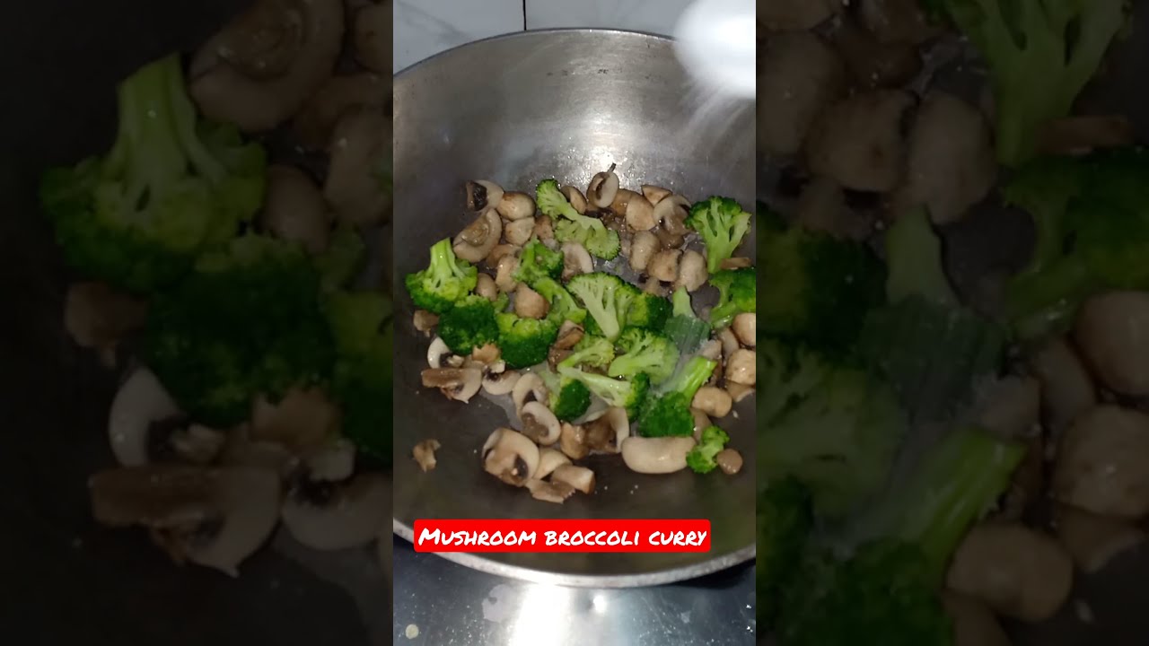 Today's Lockdown easy recipe l Broccoli & Mushroom Curry  #mushroom #broccoli #love #cheflucky