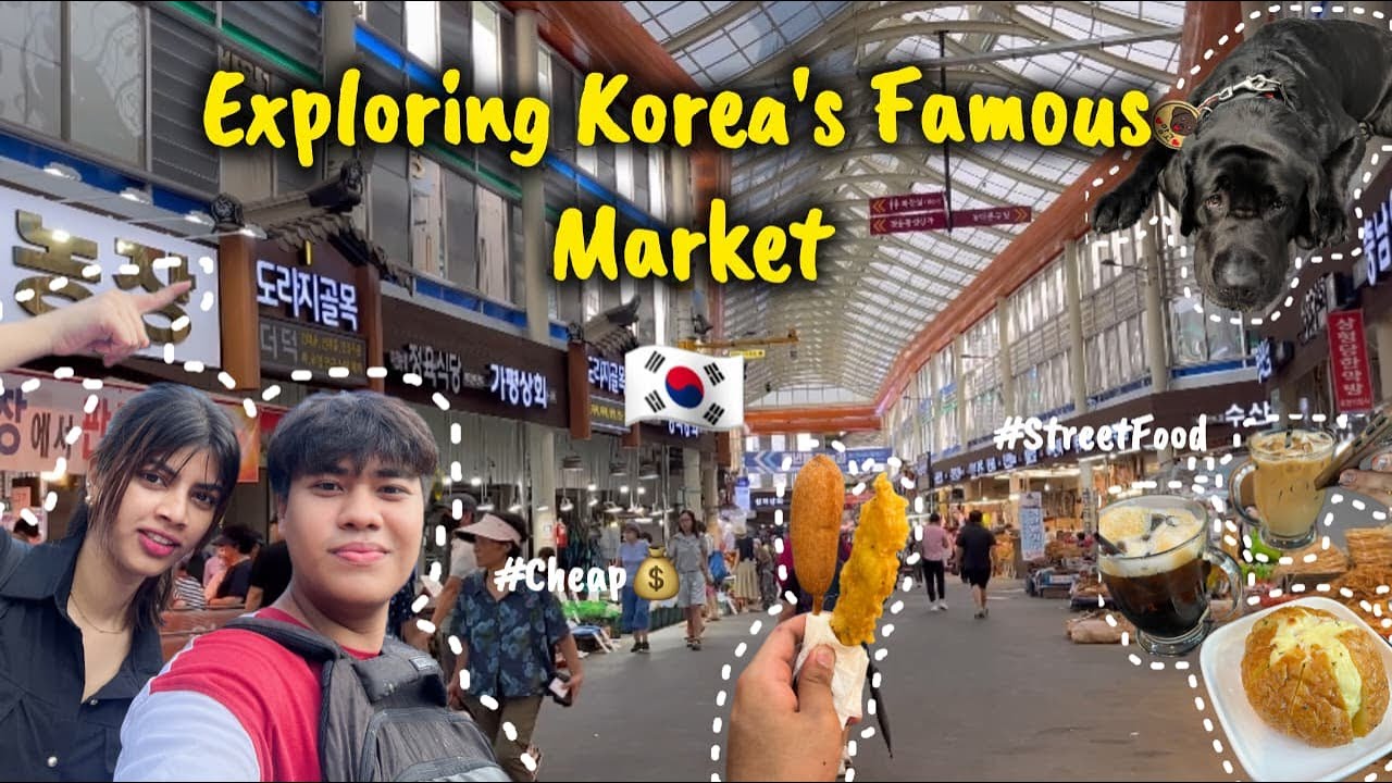 A day at Korea's Famous Traditional Market 🇮🇳🇳🇵| Korea Student Vlog | INDIAN - NEPALI in Korea 🇰🇷