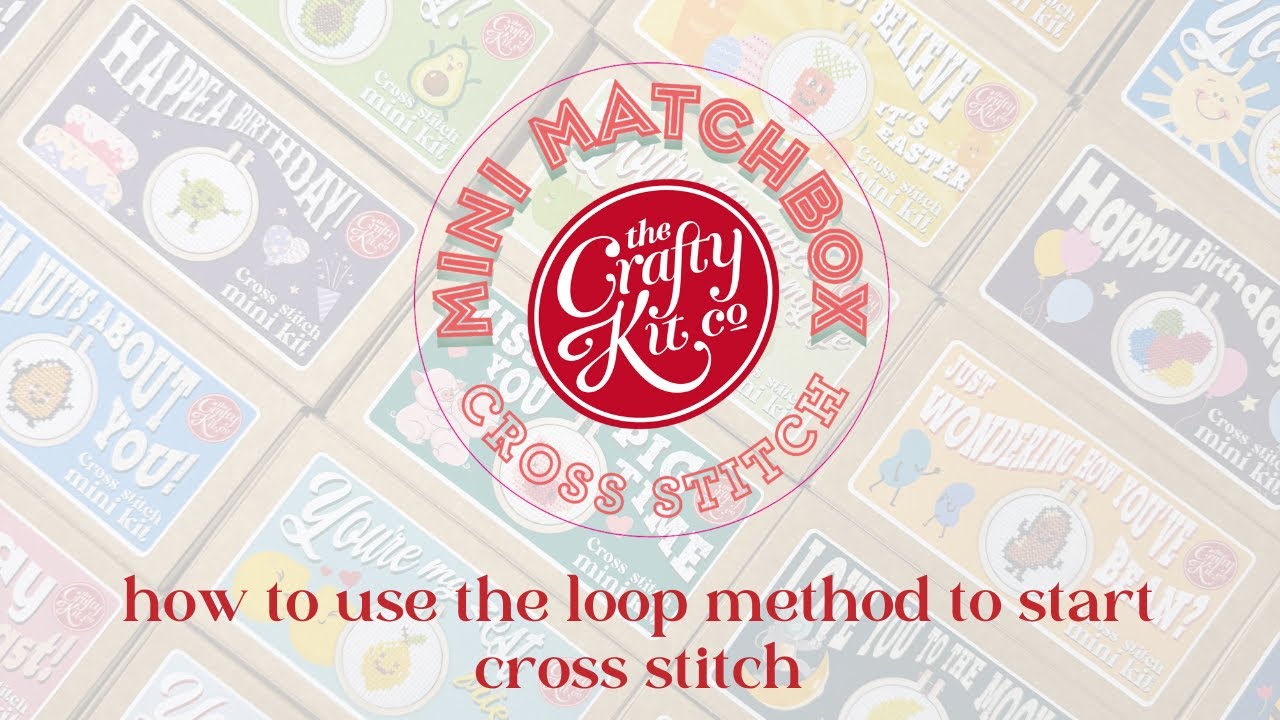 Cross Stitch: How To Use The Loop Method To Start