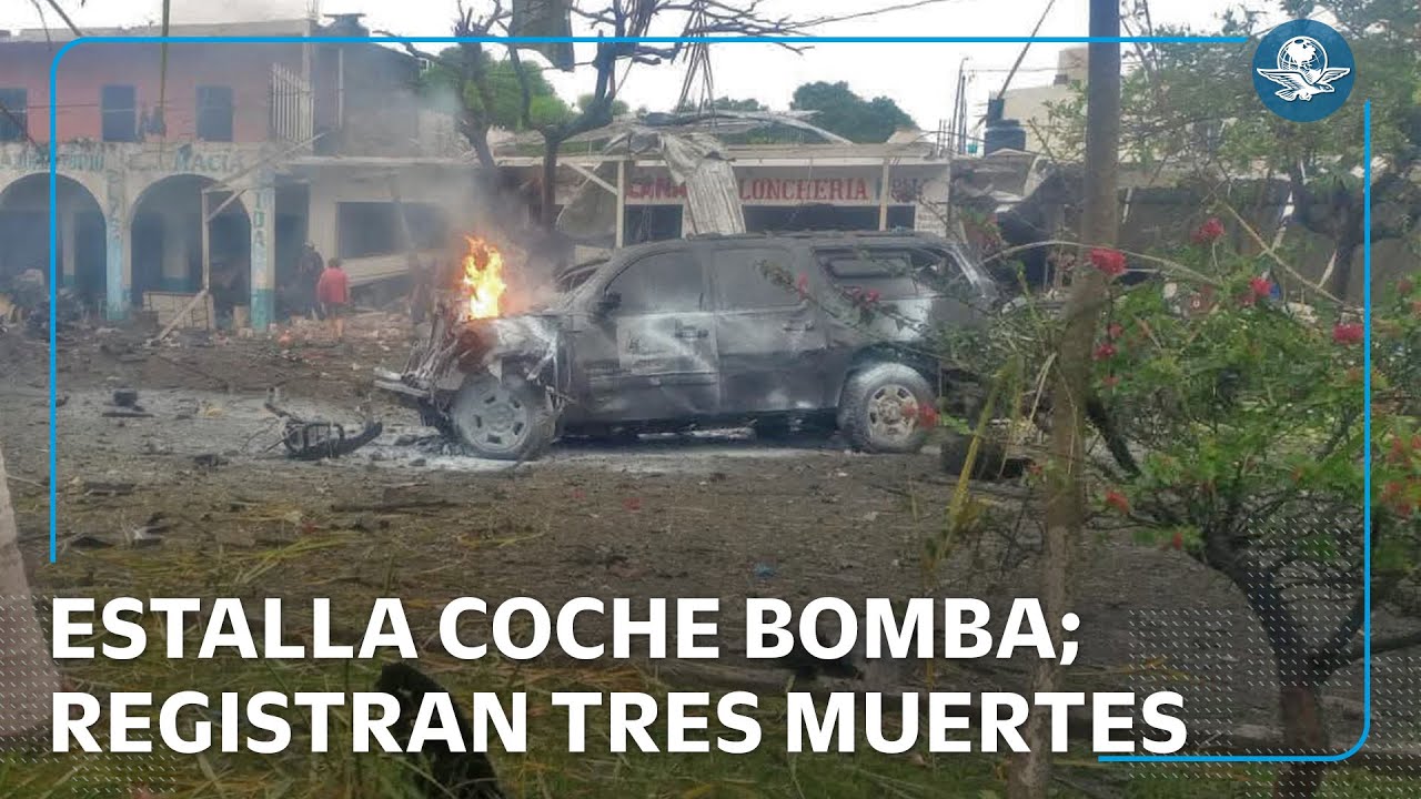 Tres muertos y siete heridos deja explosión de coche bomba en Michoacán
