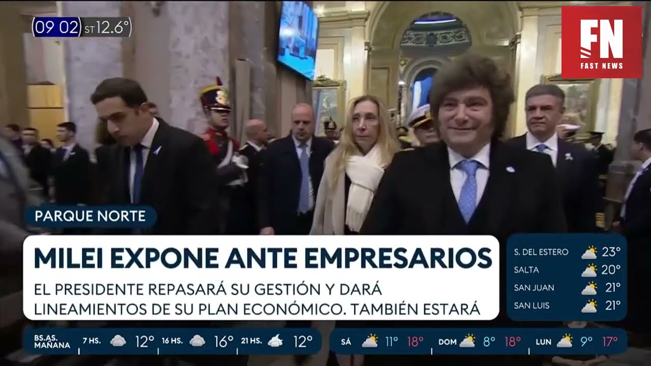 MILEI EXPONE ANTE EMPRESARIOS