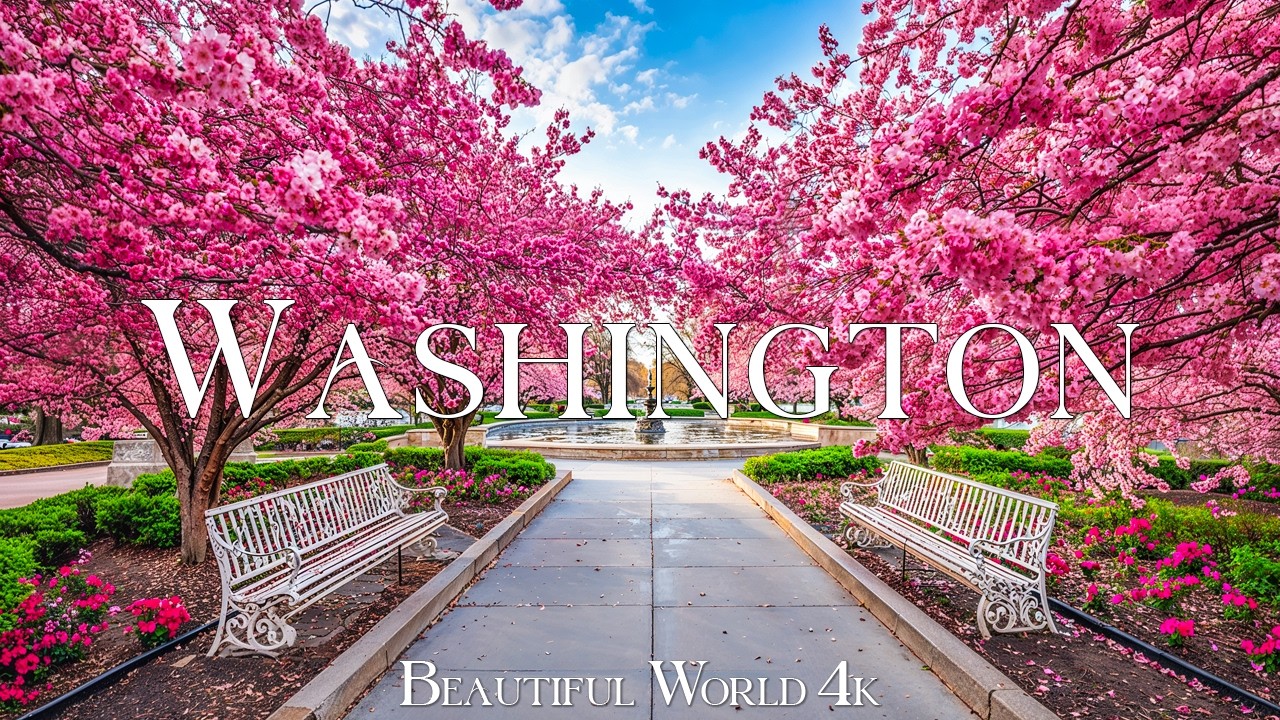 Washington 4K | Spring Explosion of Cherry Blossoms and Wildflowers Across Washington