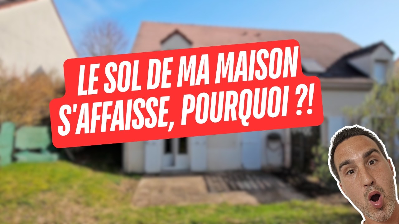 NOUVEAU CAS CONCRET !! Fissuration maison : Le sol de ma maison s'affaisse,  pourquoi ?!
