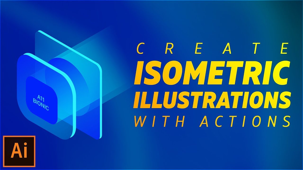 Create Isometric Illustrations using Actions in Illustrator CC 2017