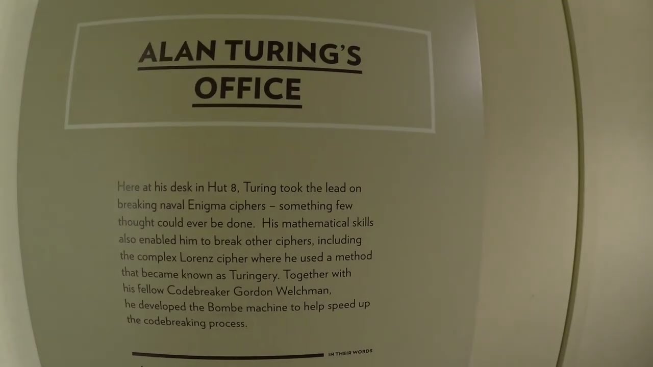Alan Turings office in Hut 8, Bletchley Park. 