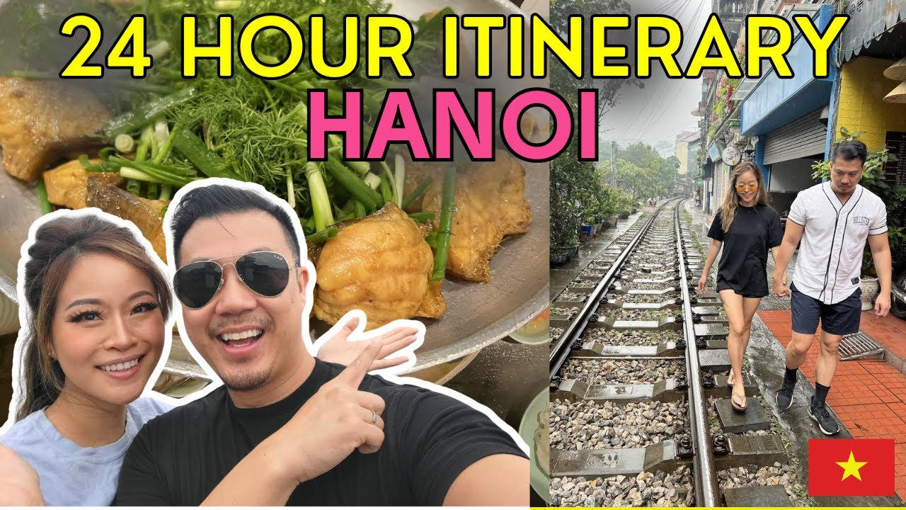 How Much Can We Eat & Do in 1 day? | Hanoi Vietnam travel vlog