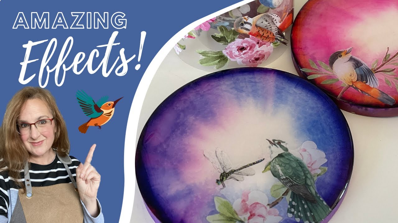 Amazing Pigment Effect in Aqua Cast Eco Resin! 🕊️