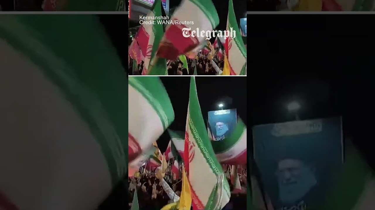 Iranians cheer as missiles fired towards Israel