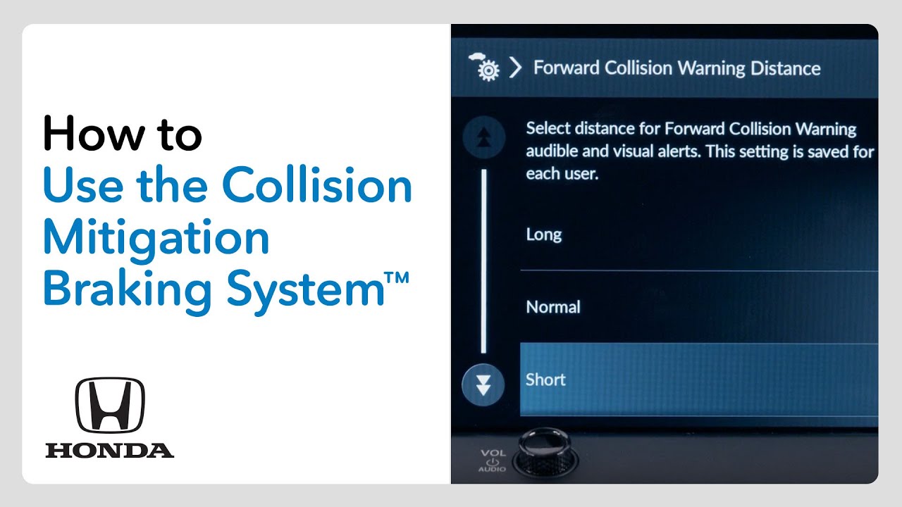 How to Use the Collision Mitigation Braking System™ (CMBS™)