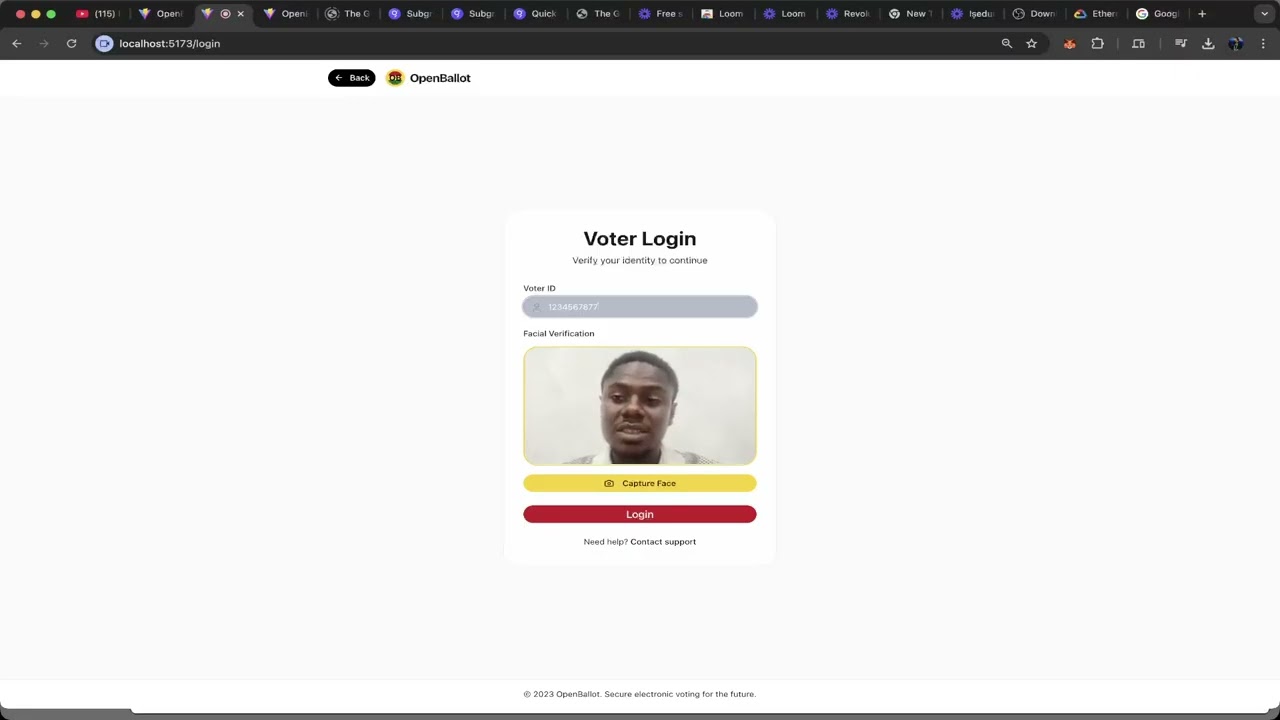 OpenBallot: A Decentralized voting Application