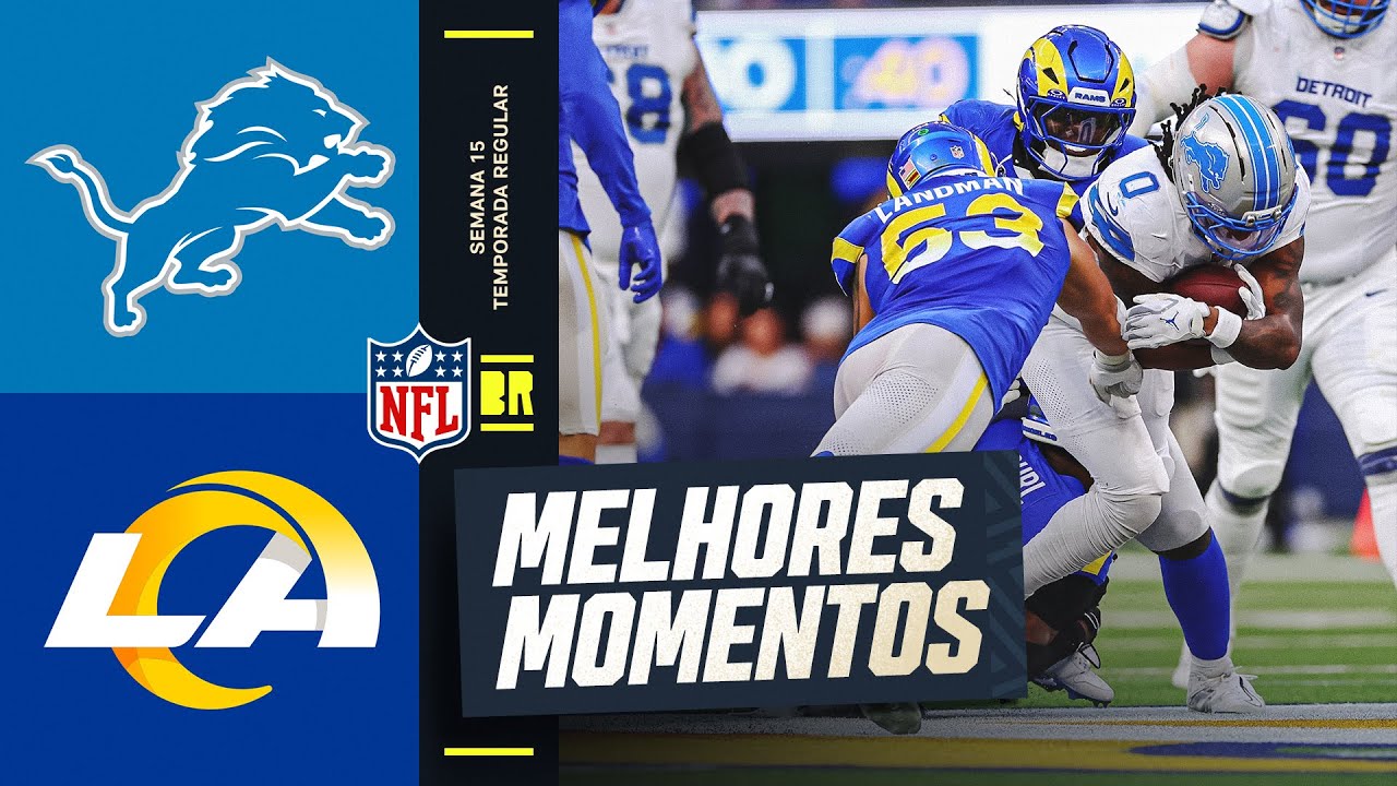 Detroit Lions vs Los Angeles Rams | Melhores Momentos - Semana 15 | NFL 2025