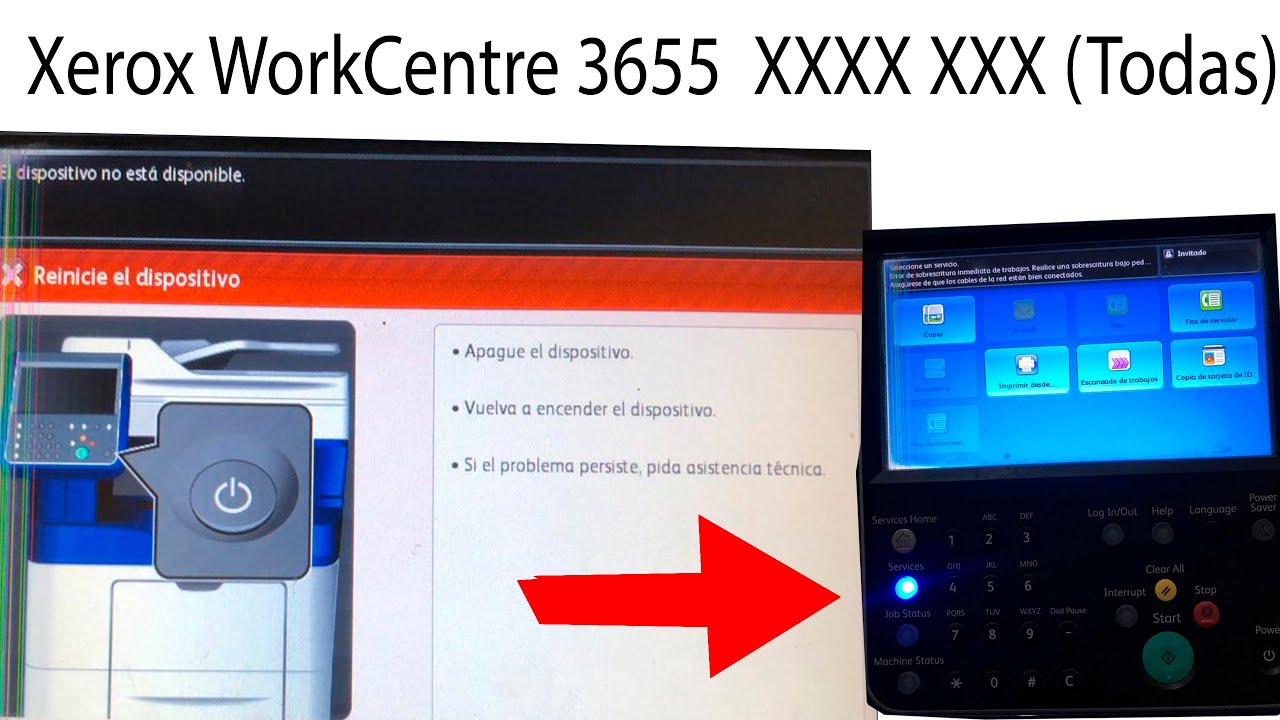 Reparar Impresora Xerox WorkCentre Cualquier modelo   Error de Software Firmware Fácil via USB