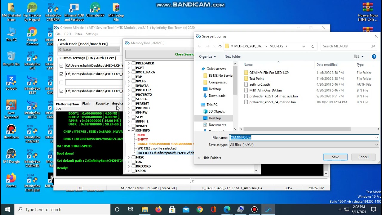 All Huawai Keyboard Fixed, Unknown Model, Null Imei ,  FIXED MED LX9 100% Tested CM2 MT2 Memory Tool