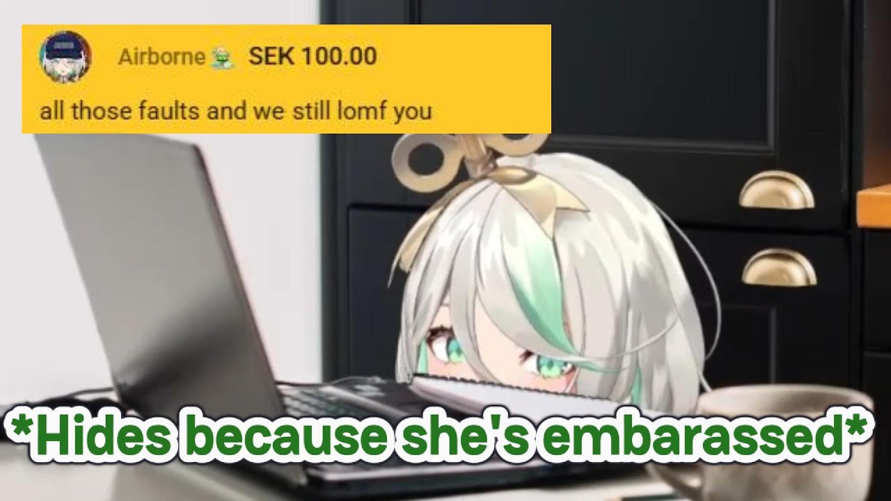 Cecilia's Tsundere moment where she failed to respond to this superchat