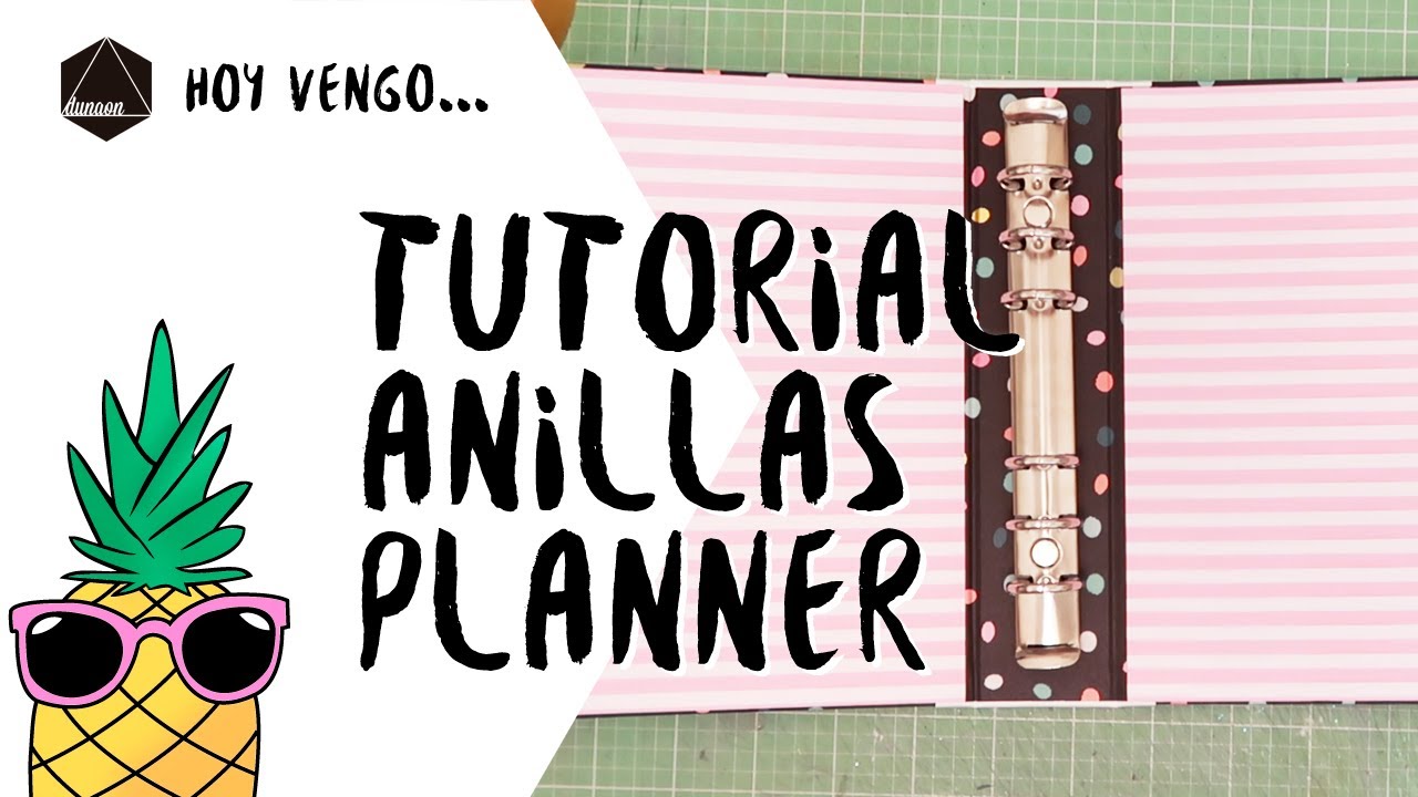 Tutorial scrapbooking - Estructura con anillas de planner