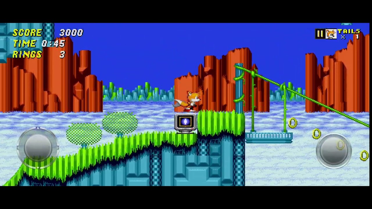 Sonic 2 Mobile  HillTop Debug Mode Tails Gameplay