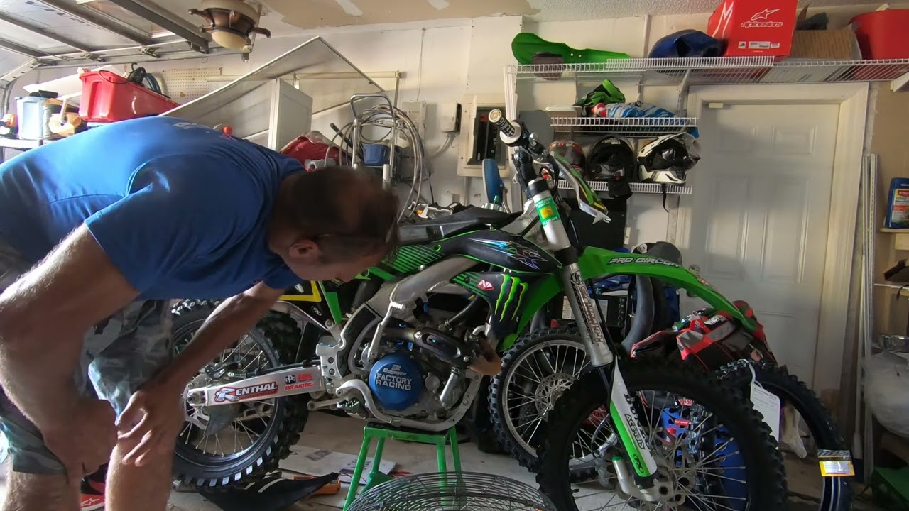 2017 kx450f  will not restart warm