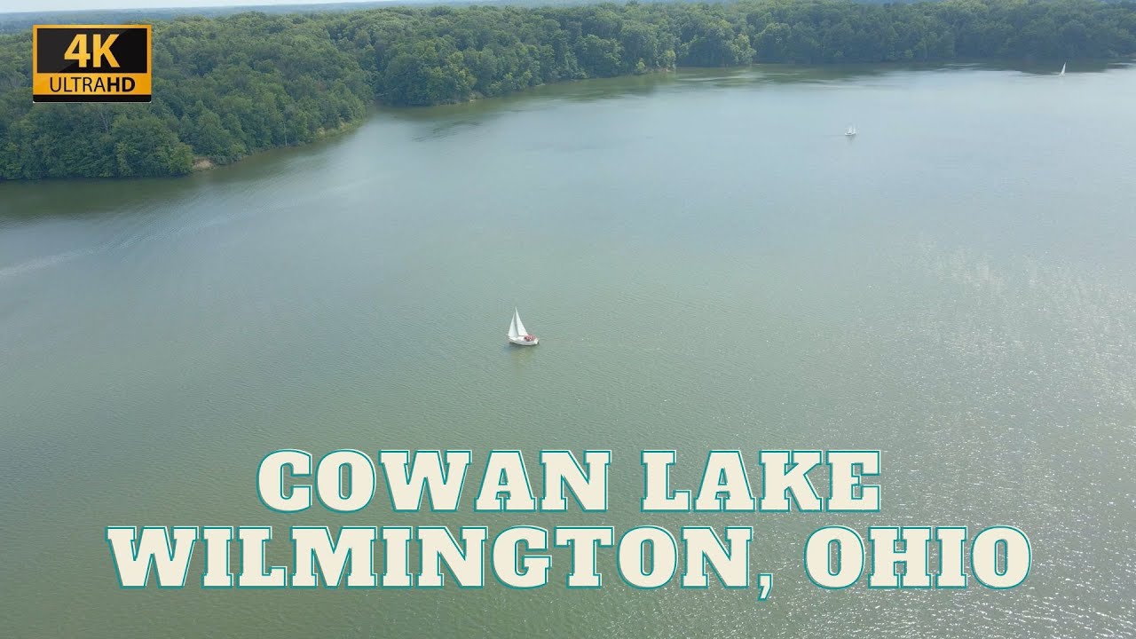 4K Drone Footage - Cowan Lake - Wilmington, Ohio