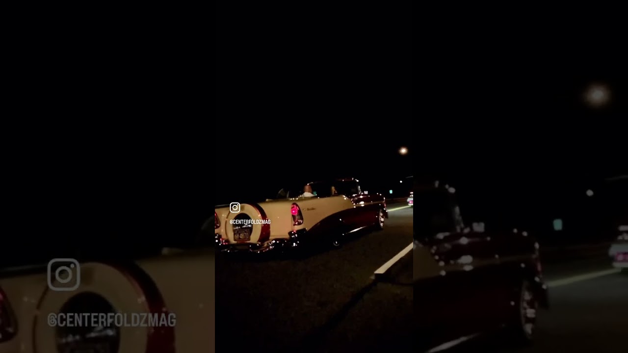 1956 BelAir convertible cruising in Portland