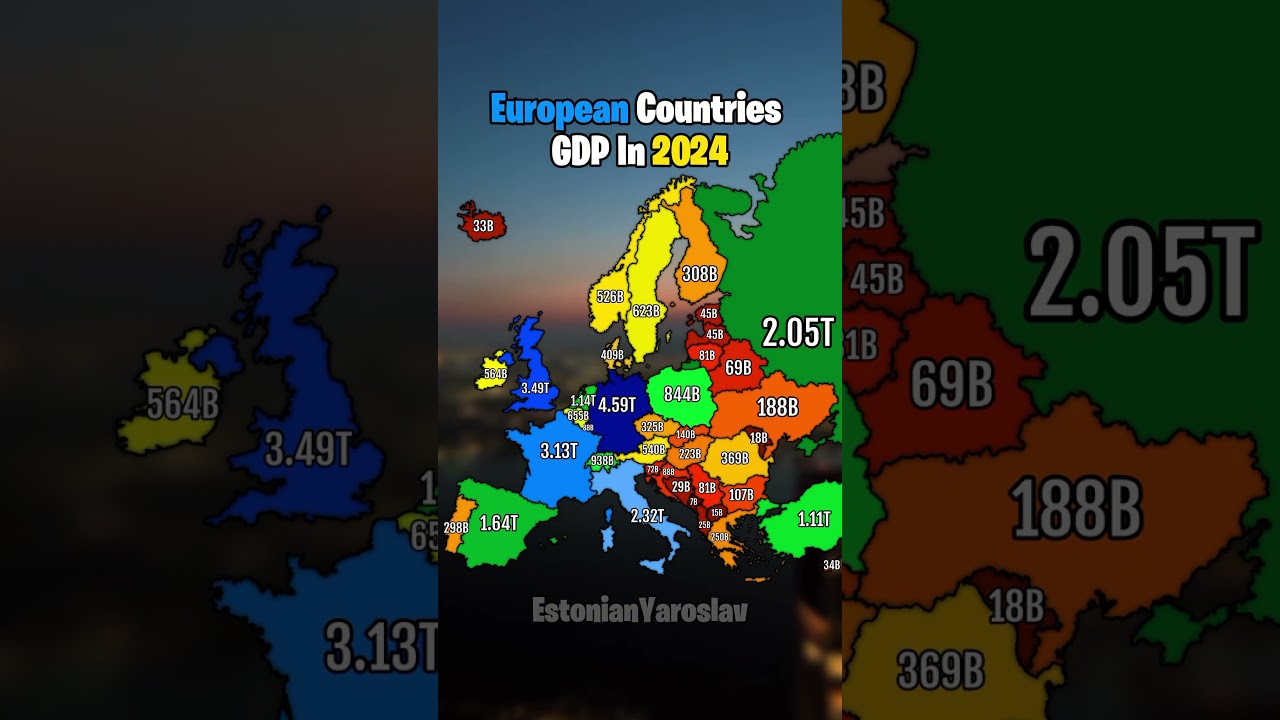 European Countries GDP In 2024 #europe #geography #country #map #mapping