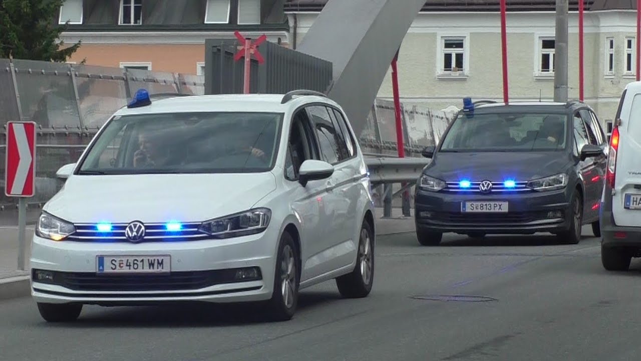 Rettungsdienst, Notarzt und (Zivile)Polizei auf Einsatzfahrt in Salzburg!