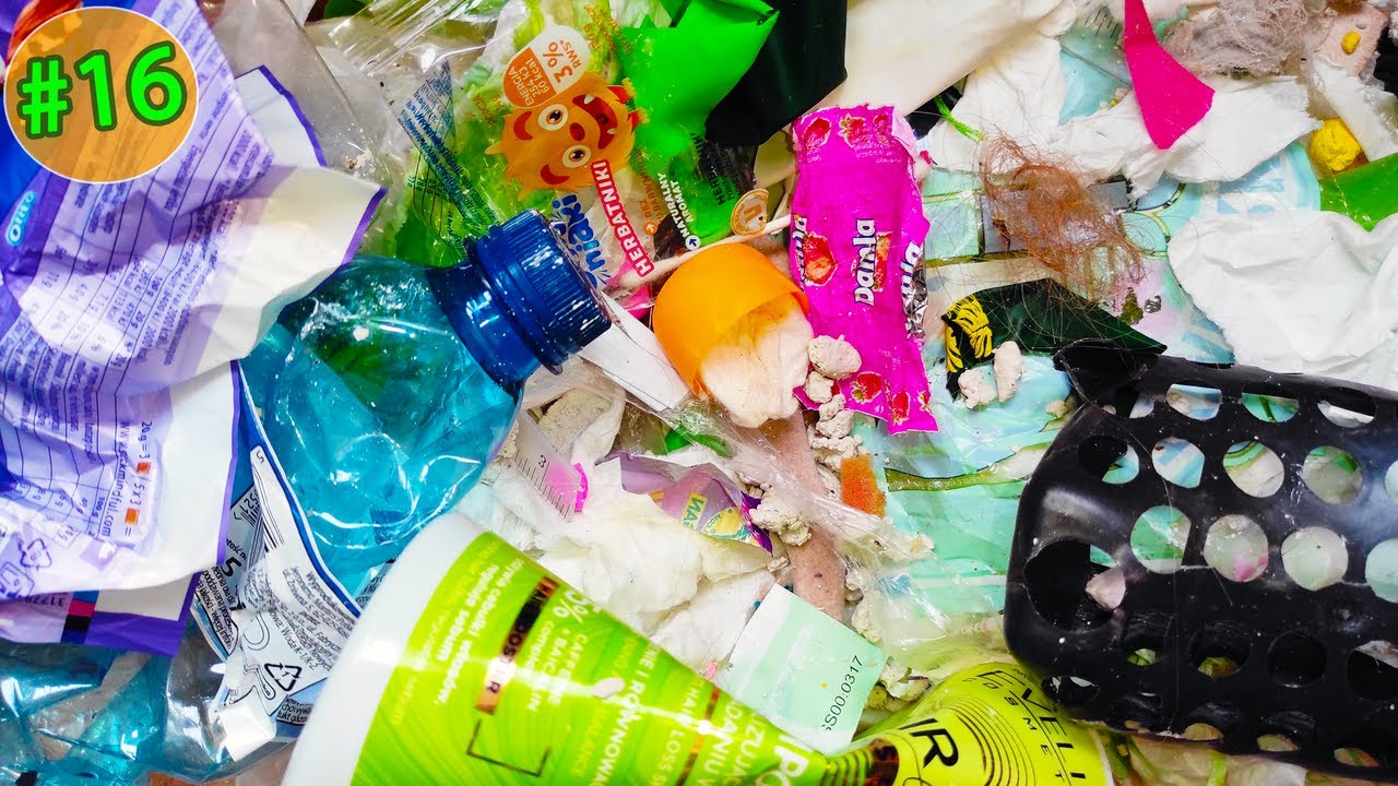 My Trash #16 | Sorting & Crushing Household Trash | Oddly Satisfying No Talking ASMR