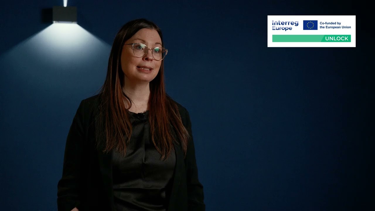 Nina Rismalm presenterar Umeå Eco Industrial Park – UNLOCK interregmöte