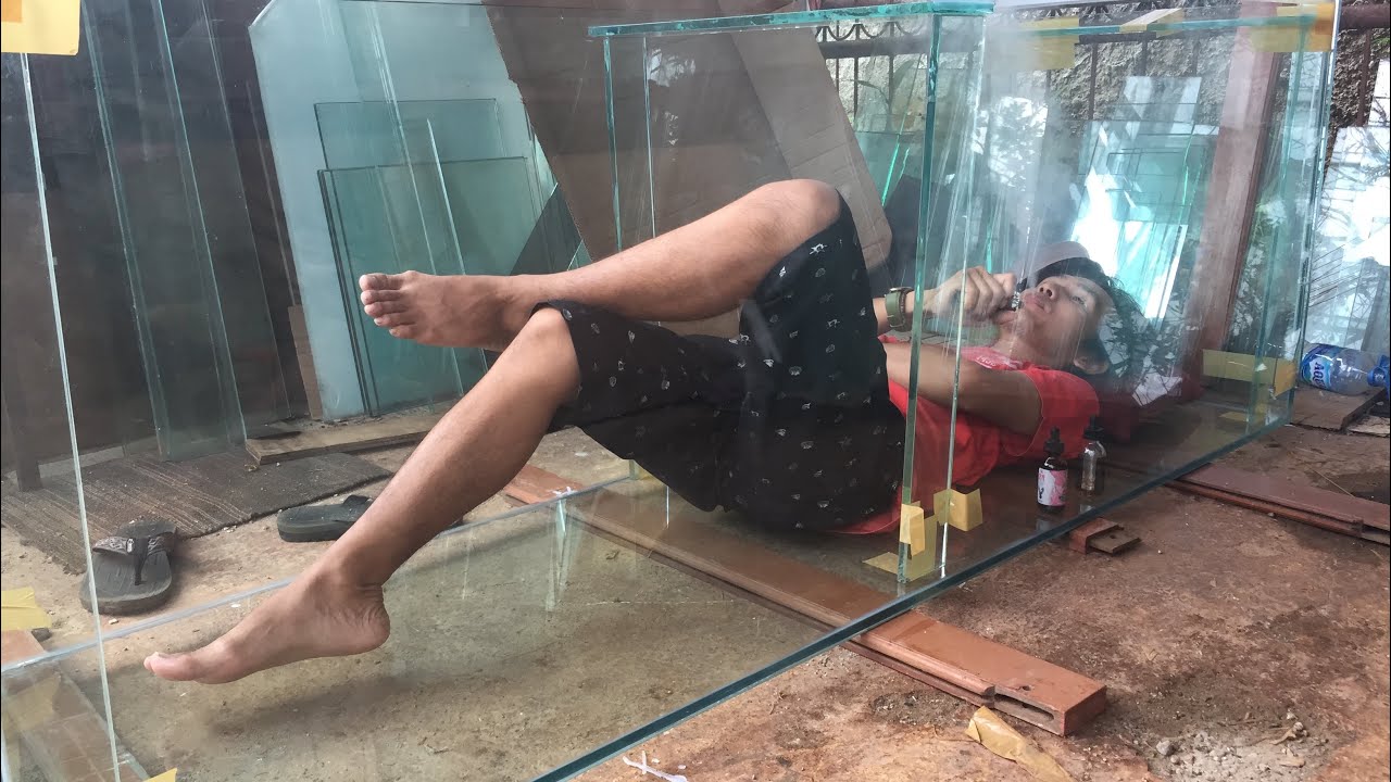 kaca dasar anti pecah begini ngelemnya
