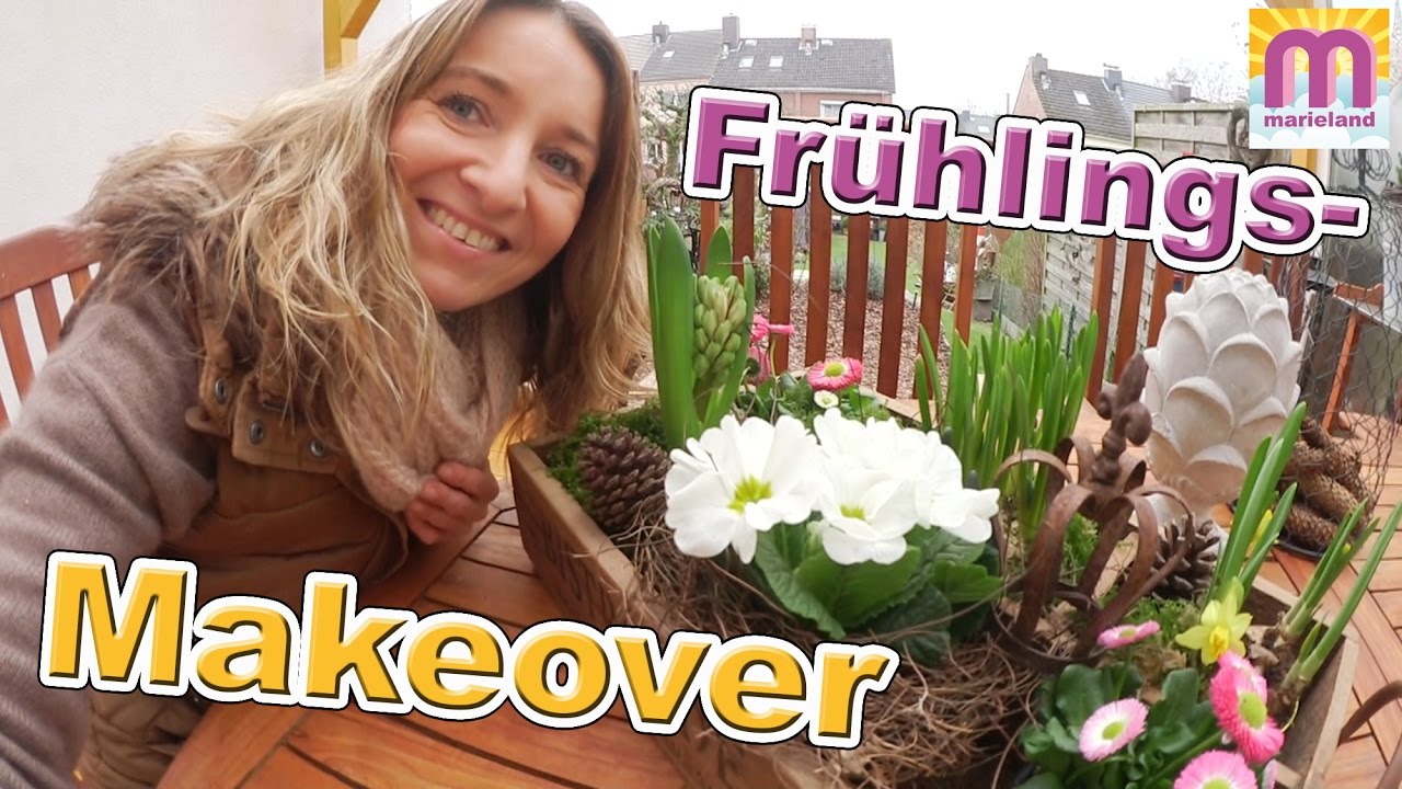 FRÜHLINGS MAKEOVER | Frische Tischdeko für meine Terrasse | Vlog#26 marieland