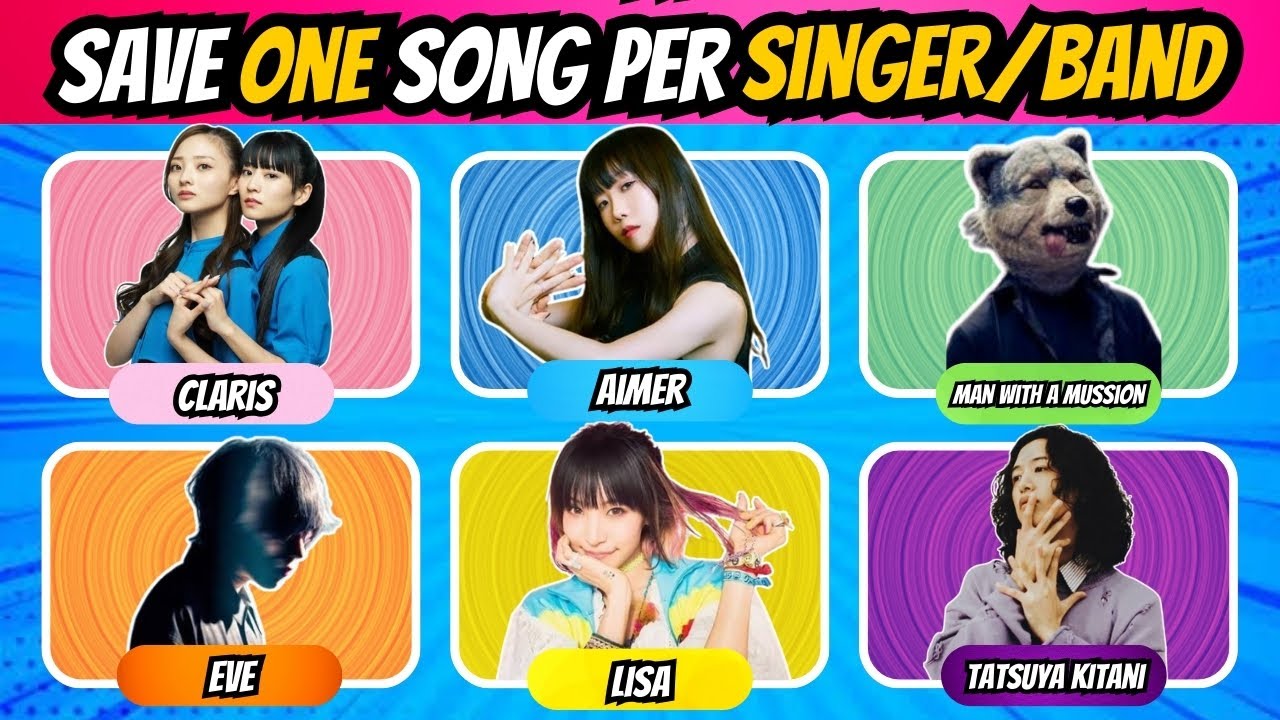 SAVE ONE ANIME SONG 🔥🎵 | Save One Anime Song For Each Singer/Band #animequiz