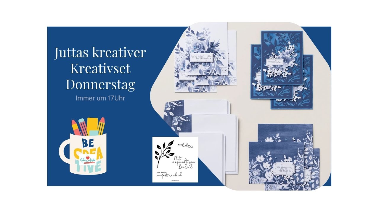 Stampin’Up! Kreativset am Donnerstag Neu Berührendes in Blau  frisch eingetroffen!