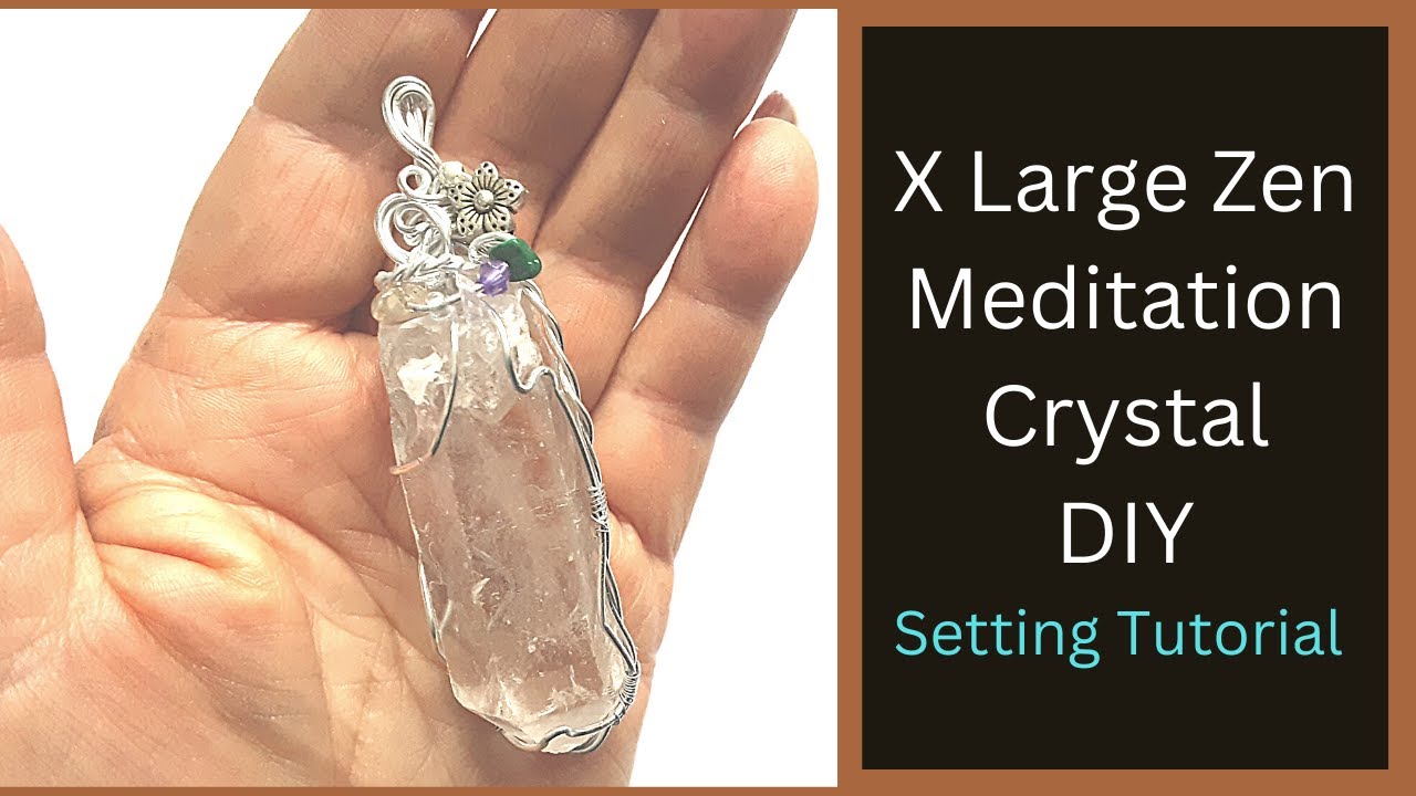 X Large Crystal Pendulum/Zen Sun Catcher Tutorial/X P&eacute;ndulo de Cristal Grande/Tutorial #Crystals