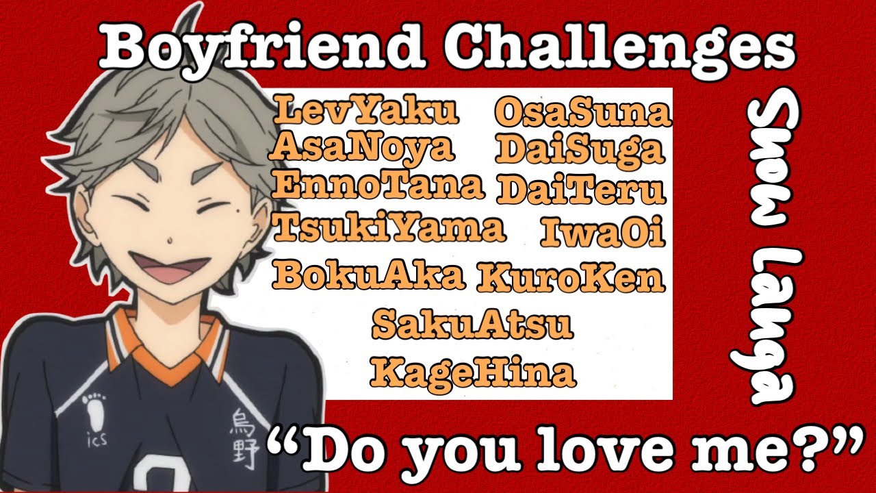 Haikyuu Text- “Do you love me?” || Boyfriend Challenges