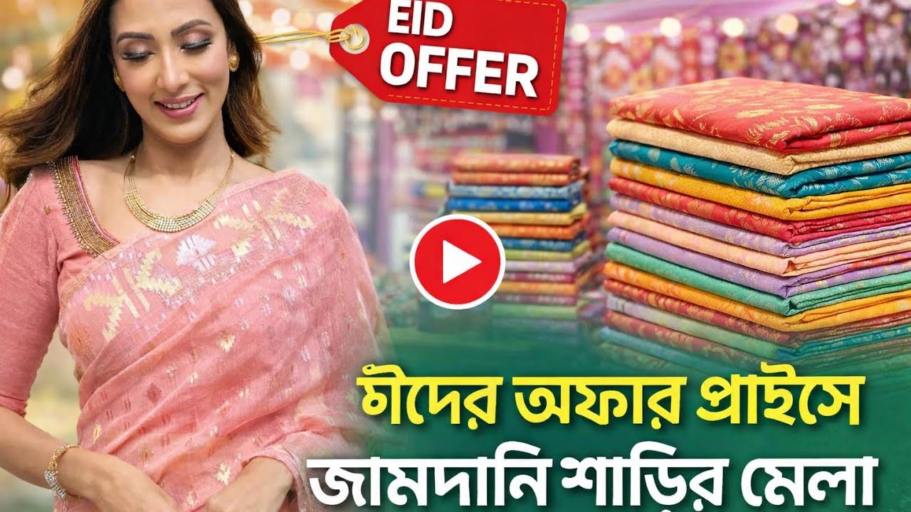 নতুন ডিজাইনের জামদানি শাড়ি | Eid Special Jamdani Saree