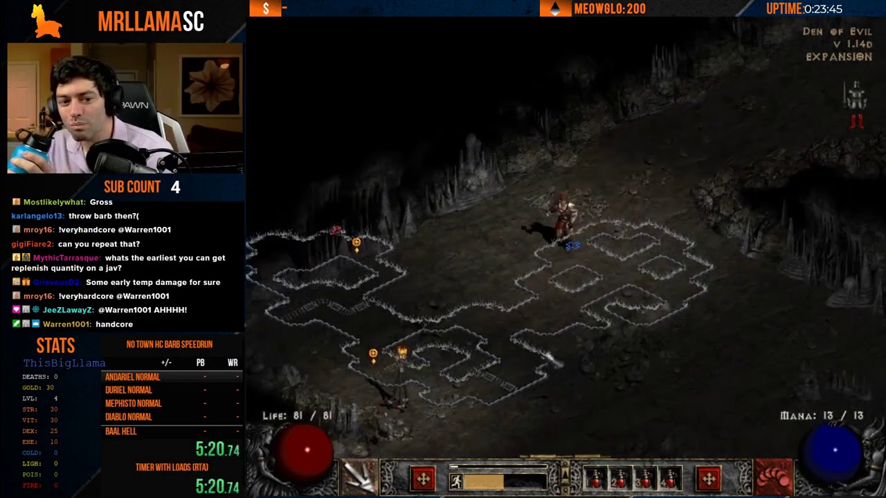 Barbarian - HARDCORE NO TOWN SURVIVAL SPEEDRUN