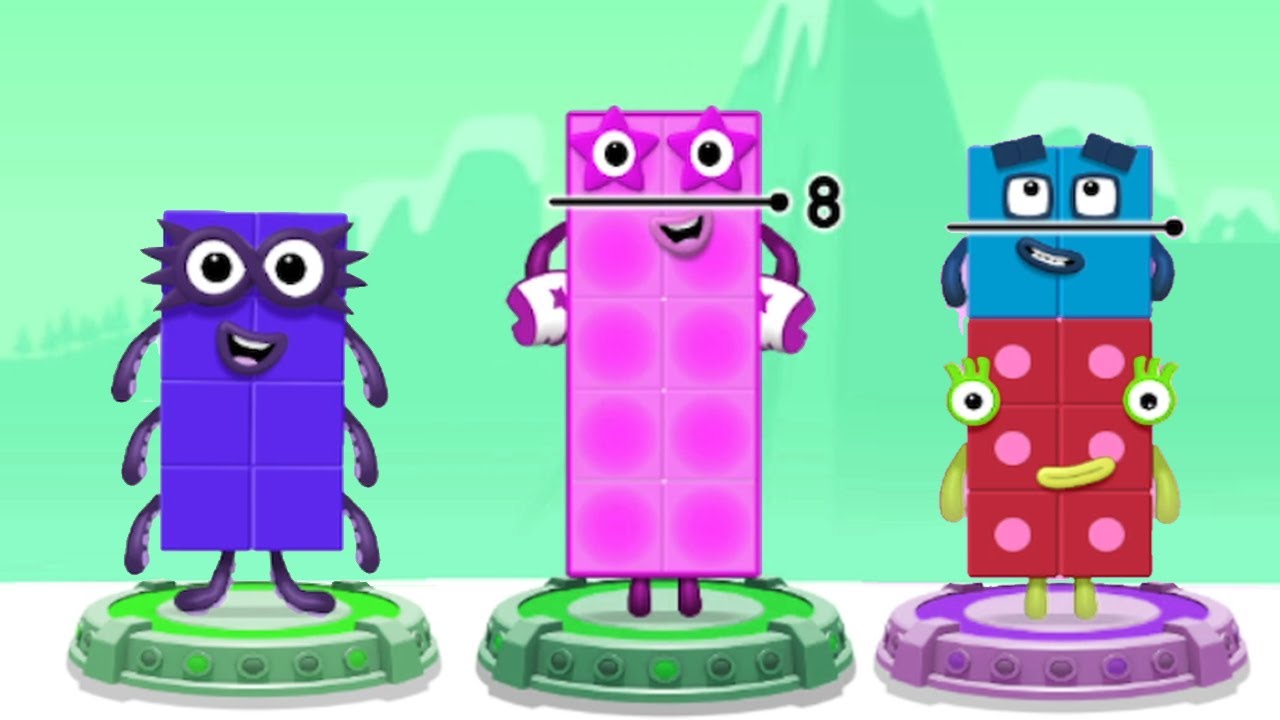 Numberblocks Learning Academy #34 -  Numberblocks 5 3 7 - Numberblocks Magic Run - Numberblocks Game