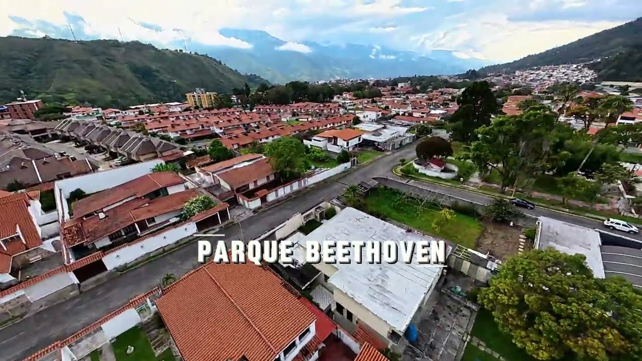 Parque Beethoven Merida Venezuela Drone 4k