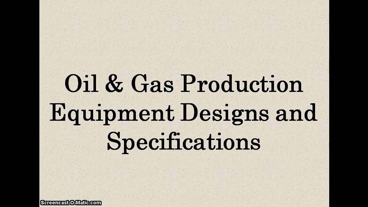 Oil and Gas Production (Flow Station)