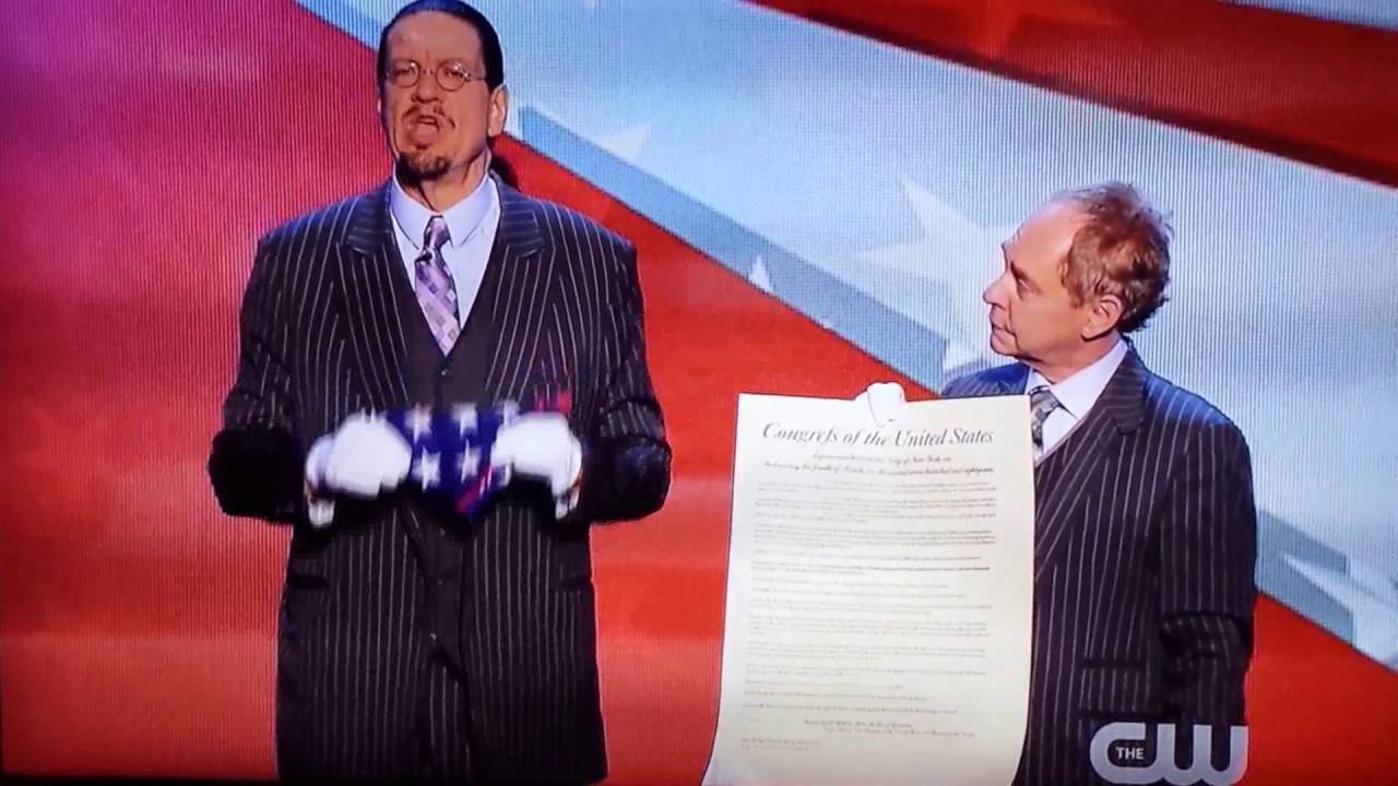 Penn Teller American flag magic