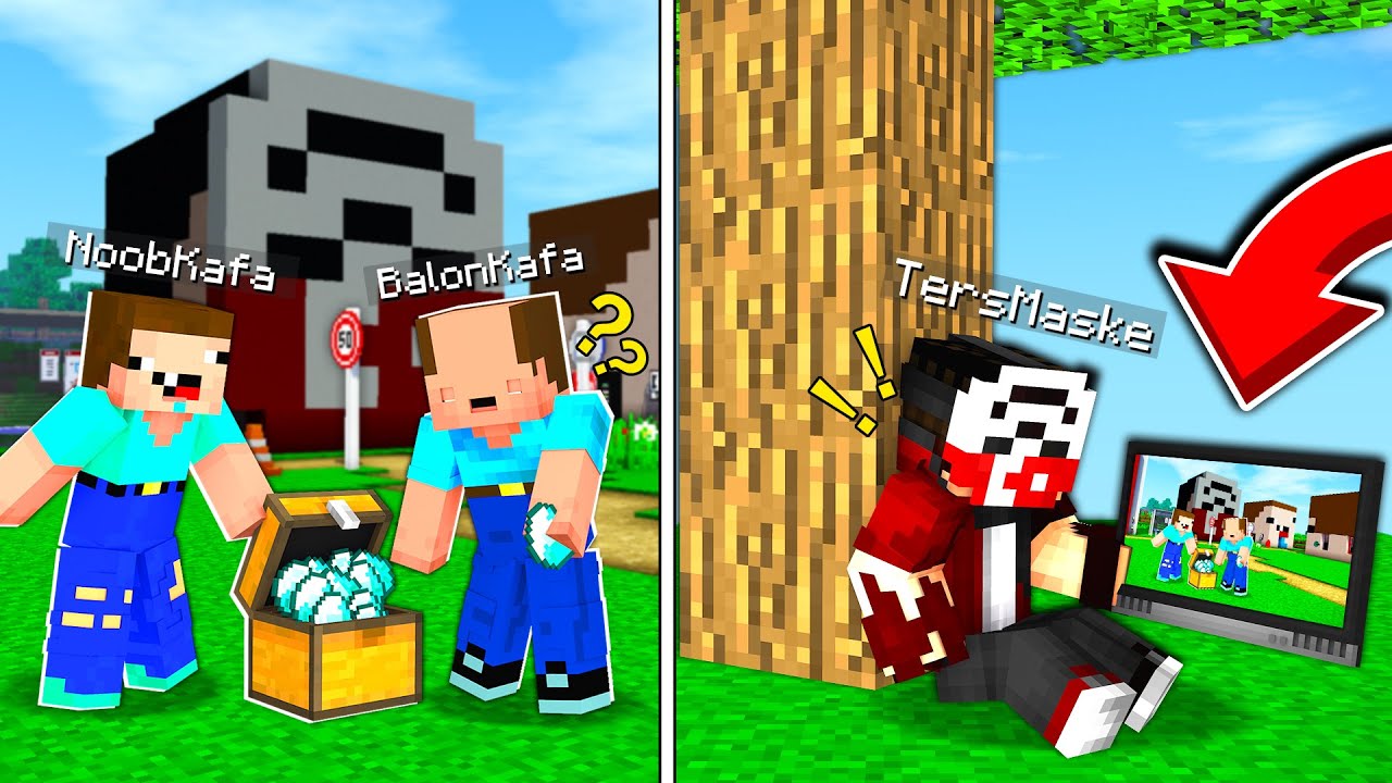 BALON KAFAYI VE NOOBu GİZLİCE İZLEDİM !! - BalonCraft #322 - Minecraft