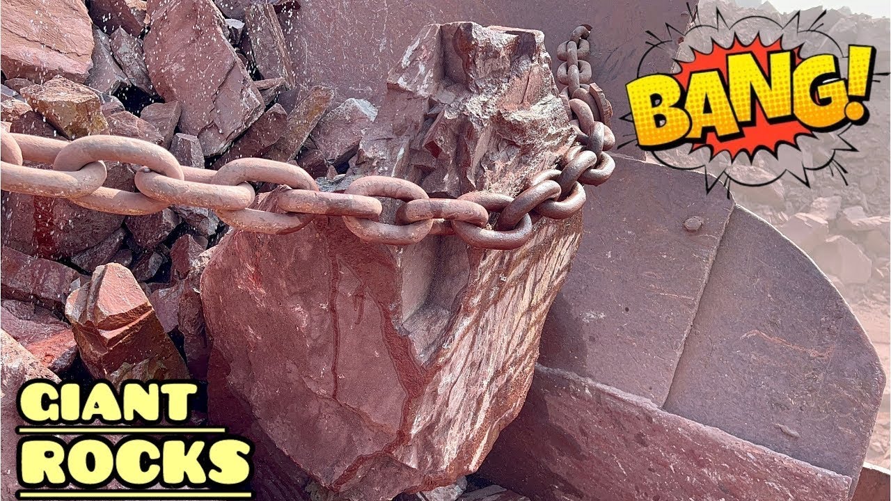BIG ROCK 🪨 Crusher Machine - FULL Powerfull Process A Giant in Action-Big Rock Crushing