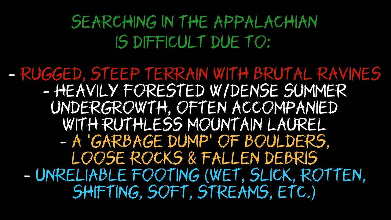 Why Searching Appalachia Is So Difficult