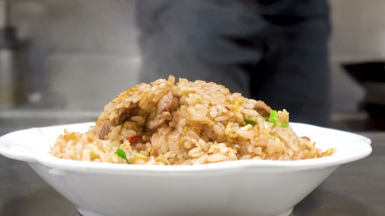 【蝦仁肉絲蛋炒飯】炒飯充滿蝦味！