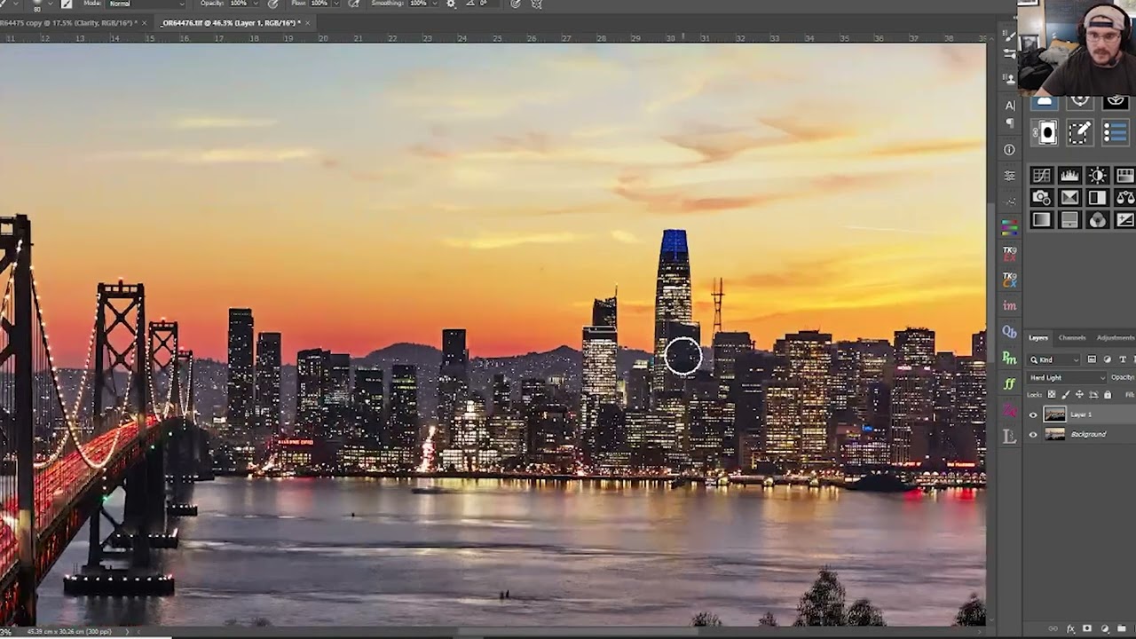 San Francisco skyline at sunse