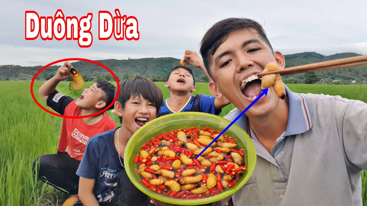 Sang Vlog Thử Thách Ăn 50 Con DUÔNG DỪA